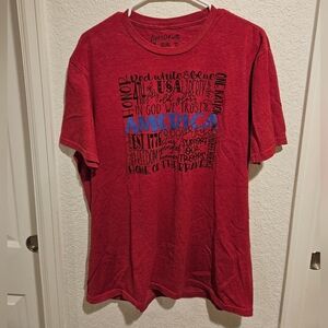 Love In Faith Red Womans T-shirt Size XL